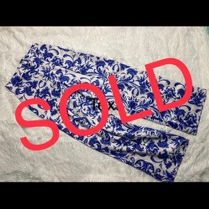 Paisely wide leg pants